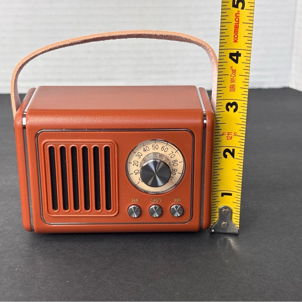 NIB Retro Bluetooth Speaker Vintage Decor Wireless Mini Portable Subwoofer - Picture 8 of 9